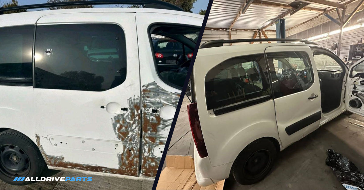 Avant et après la photo de pièces de AllDriveParts, exemple 3