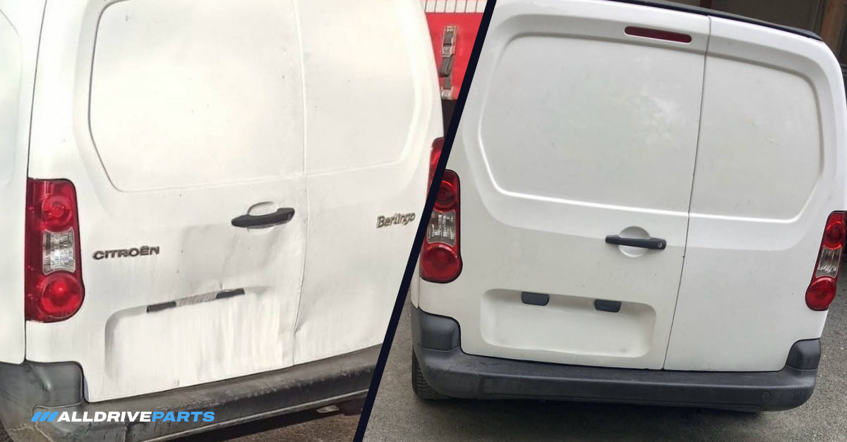 Avant et après la photo de pièces de AllDriveParts, exemple 4