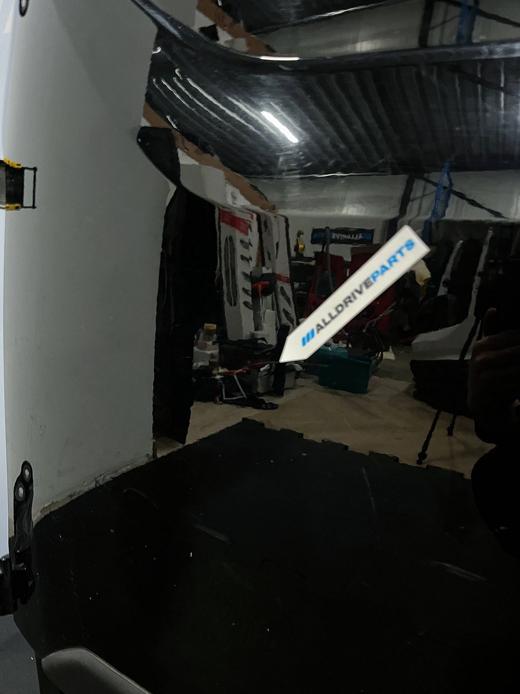 Ford Transit Custom achterdeur links dicht zwart