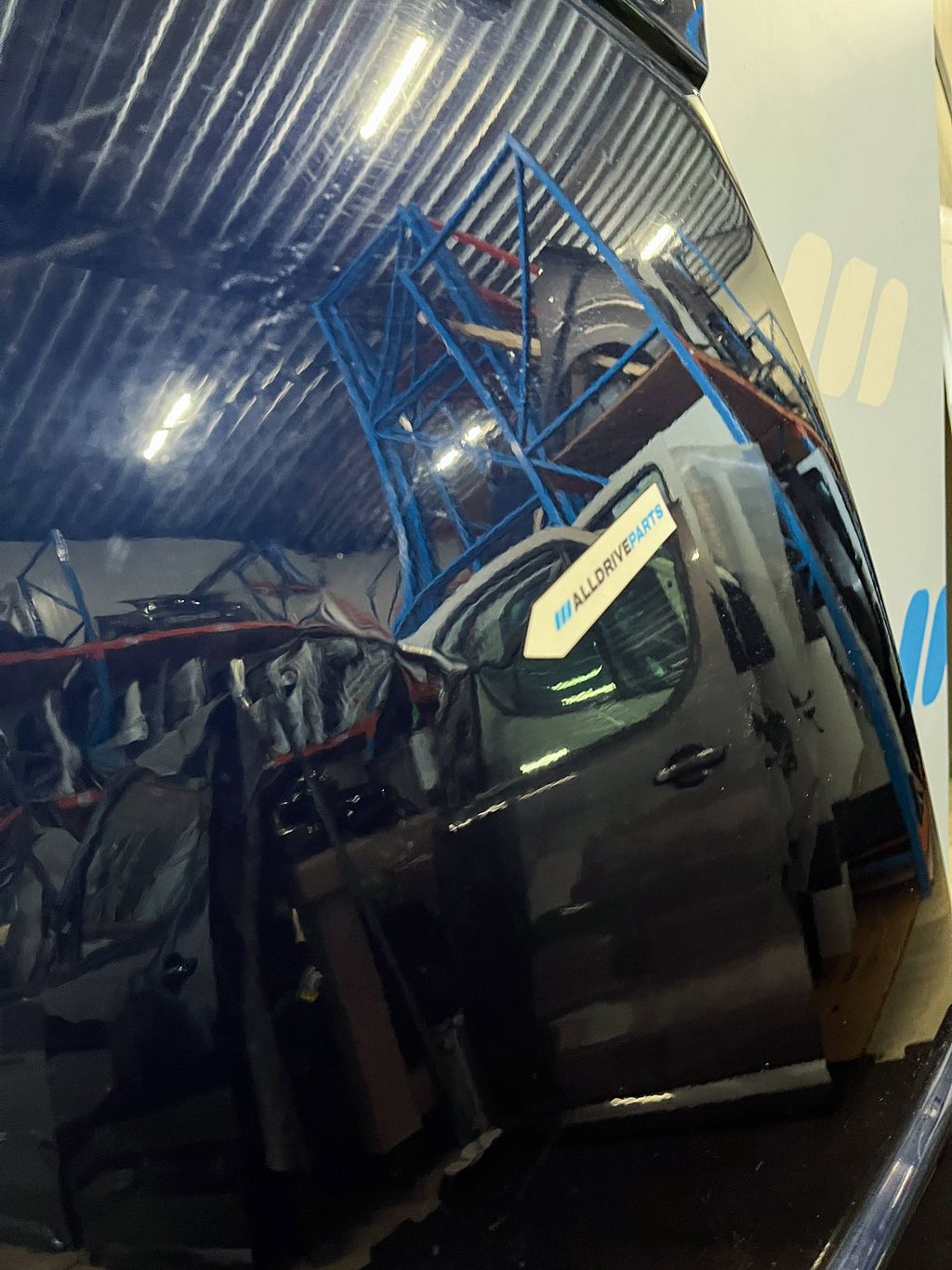 Achterdeur links Citroen Berlingo blauw KPK 9820437080