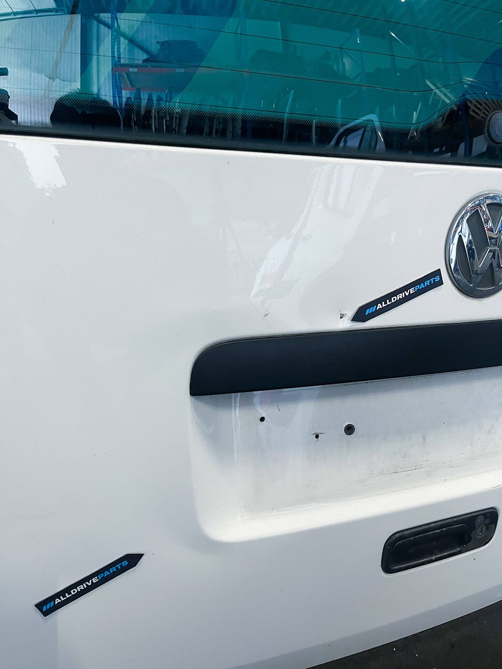 Achterklep achter Volkswagen Caddy R902 Wit 2K0827025L