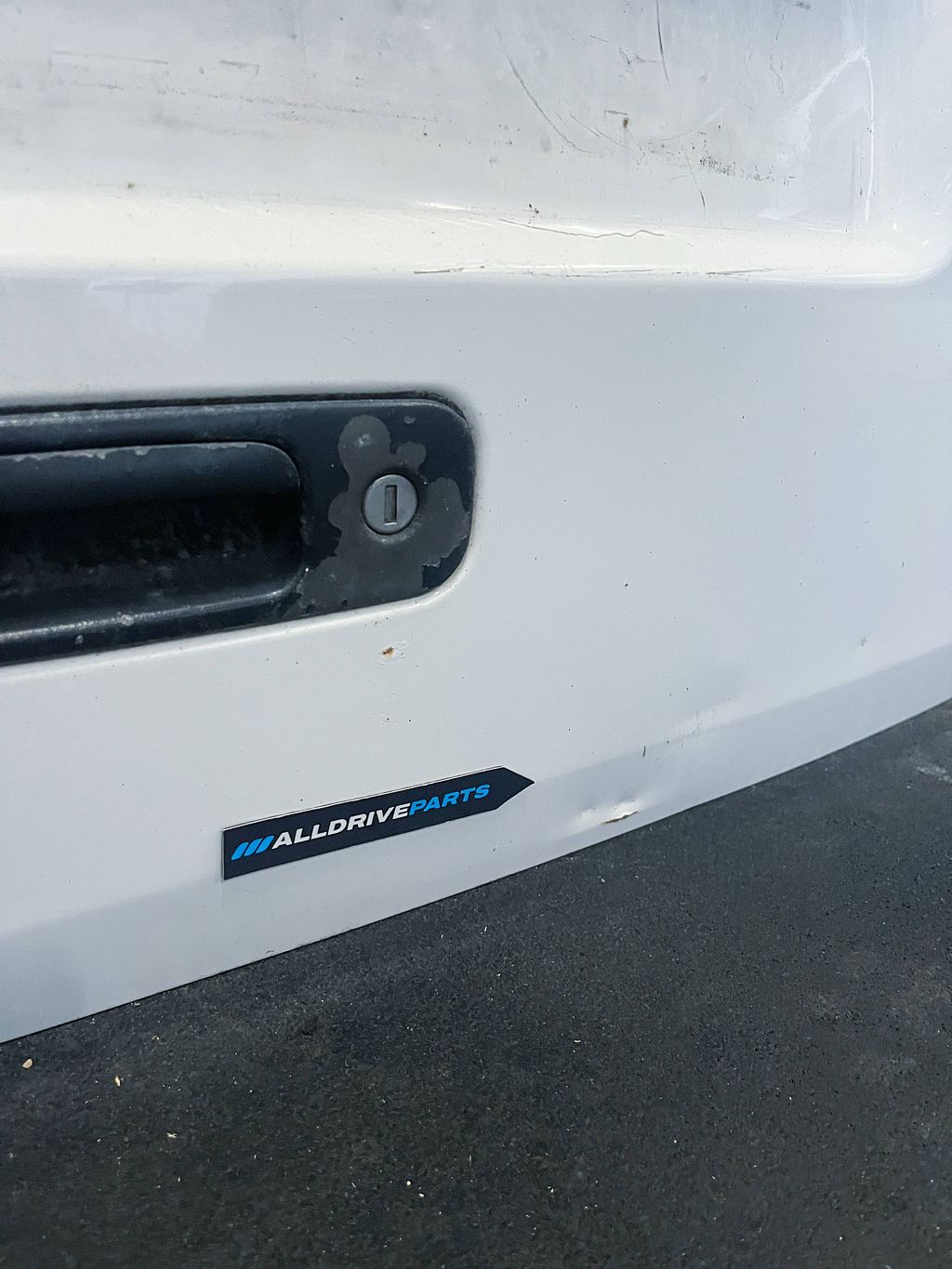 Achterklep achter Volkswagen Caddy R902 Wit 2K0827025L