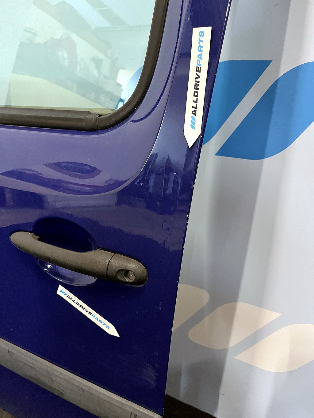 Voorportier links Renault Kangoo donkerblauw 801015880R