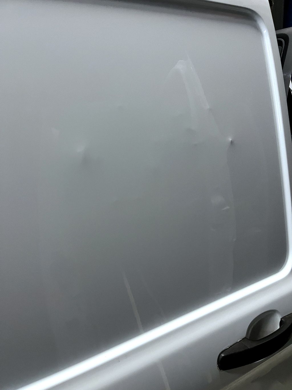 Schuifdeur rechts Ford Transit Custom dicht wit