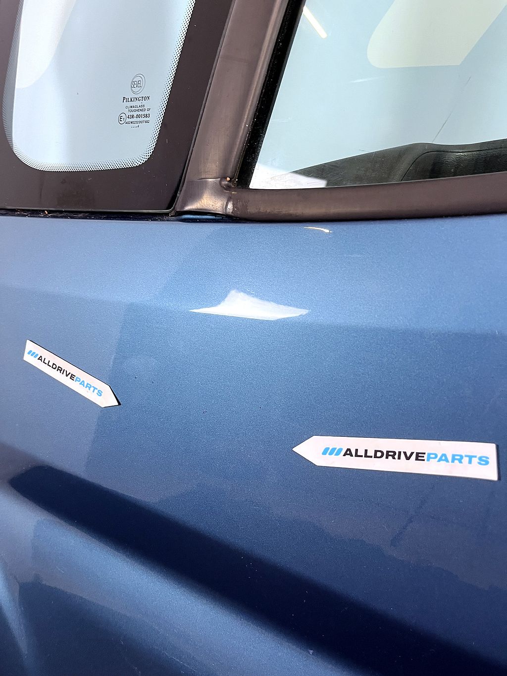 Voorportier links Peugeot Boxer blauw KNF 9002EJ