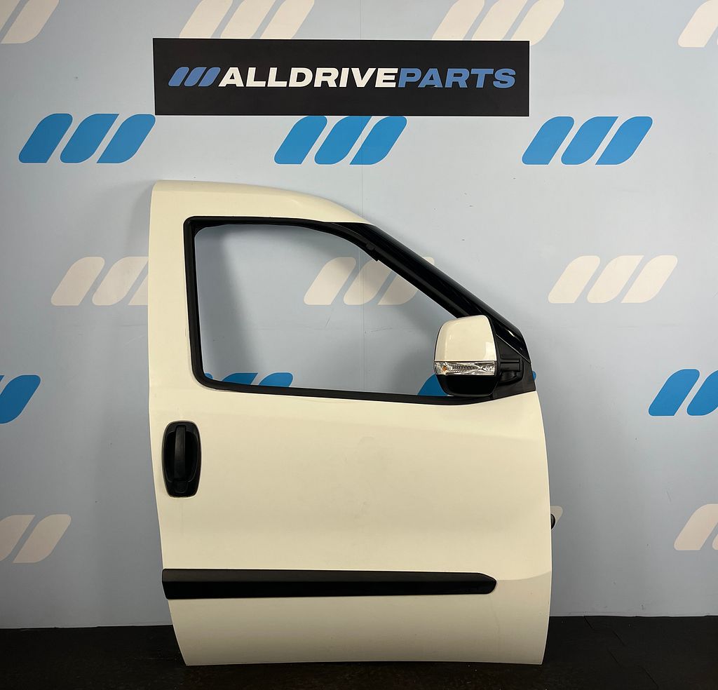 Voorportier rechts Fiat Doblo wit met spiegel 52122944