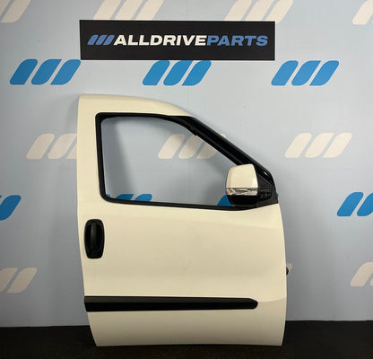 Voorportier rechts Fiat Doblo wit met spiegel 52122944