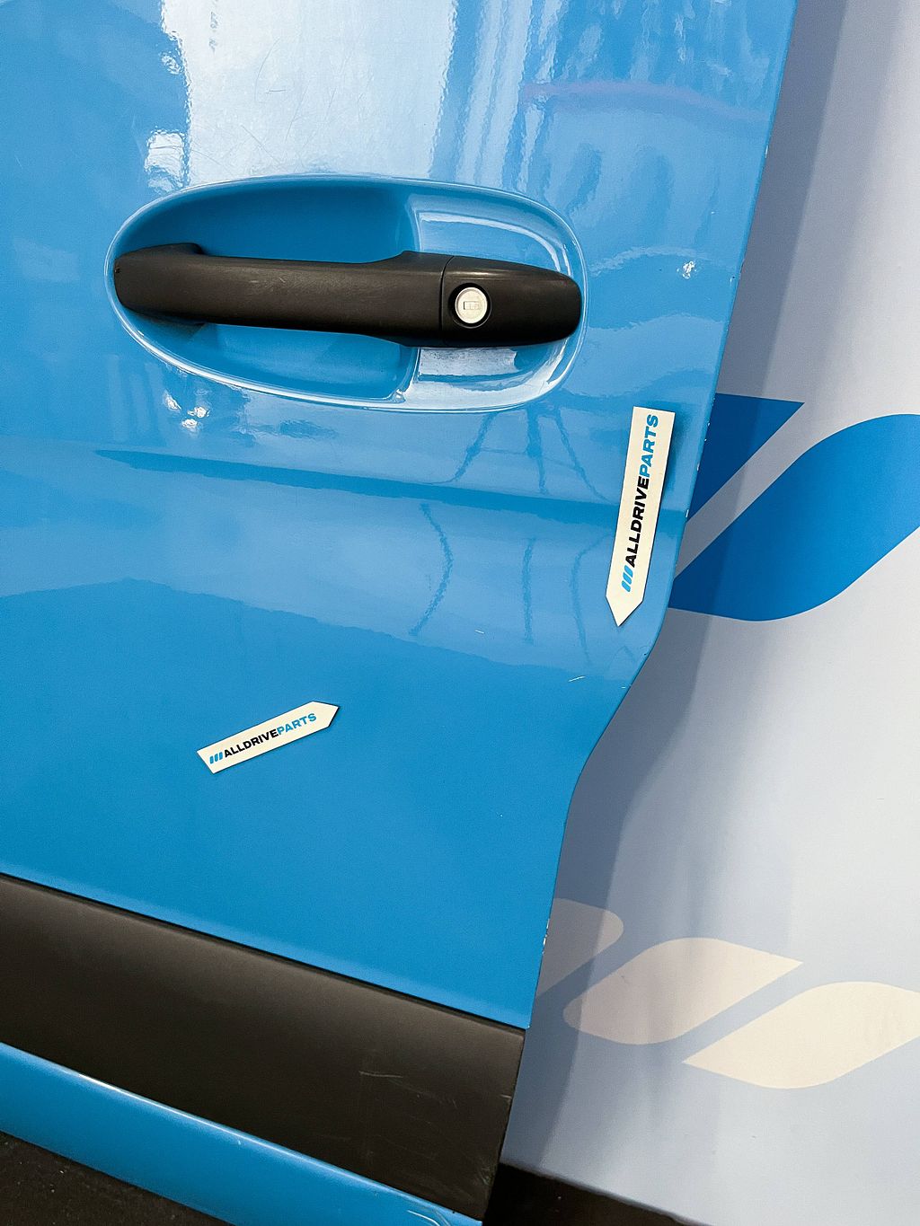 Mercedes Sprinter W907 portier deur links blauw A9107202400
