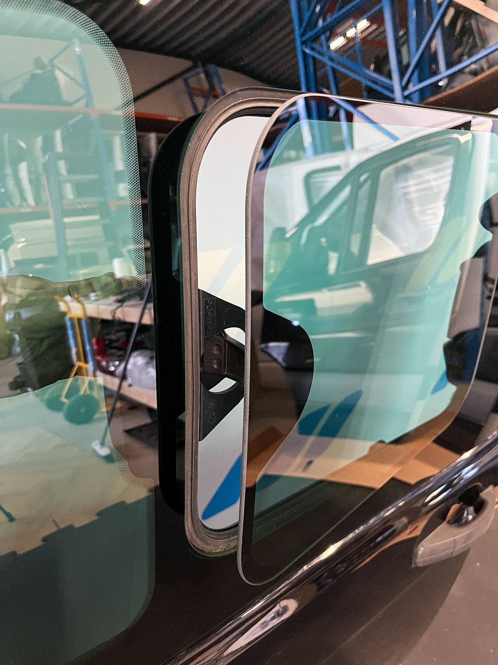 Schuifdeur rechts Ford Transit custom Zwart PBK21B24602AJ