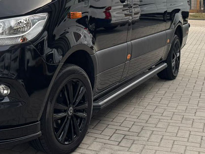 Mercedes Sprinter W907 Sidesteps Mat Zwart Anti-Slip 2018 +