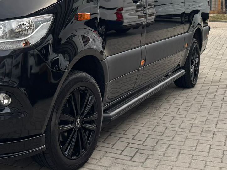 Mercedes Sprinter W907 Sidesteps Mat Zwart Anti-Slip 2018 +