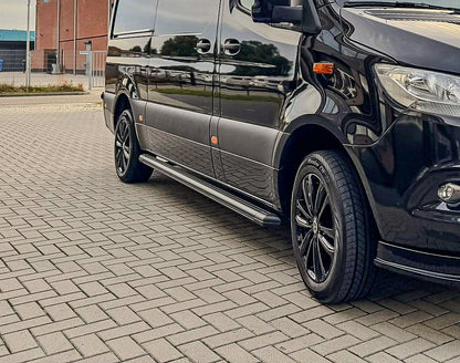 Mercedes Sprinter W907 Sidesteps Mat Zwart Anti-Slip 2018 +
