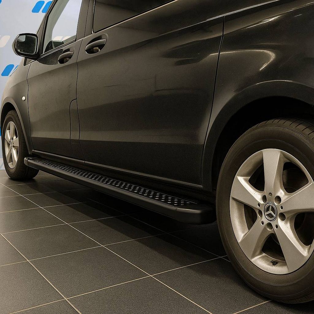Mercedes Vito W447 Treeplanken Sidesteps Mat Zwart Anti-Slip