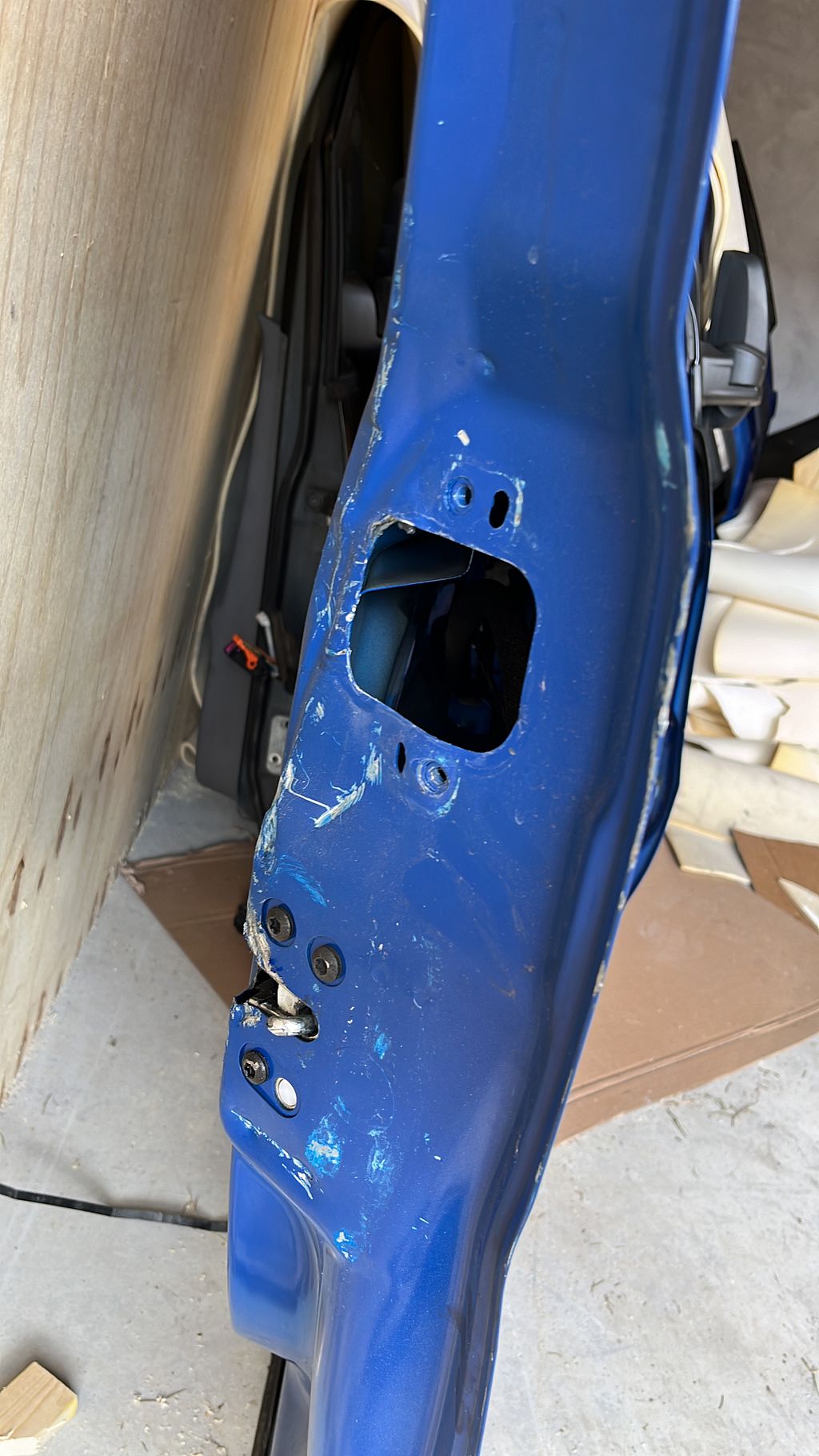 Opel Combo / Fiat Doblo Schuifdeur rechts 4DU blauw 95514768